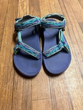 Teva Adjustable Blue & Teal Women's Sport Sandals